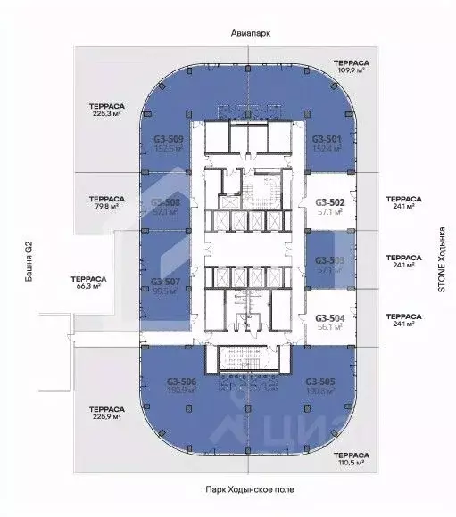 Офис в Москва Ходынский бул., 20Ас1 (424 м) - Фото 2