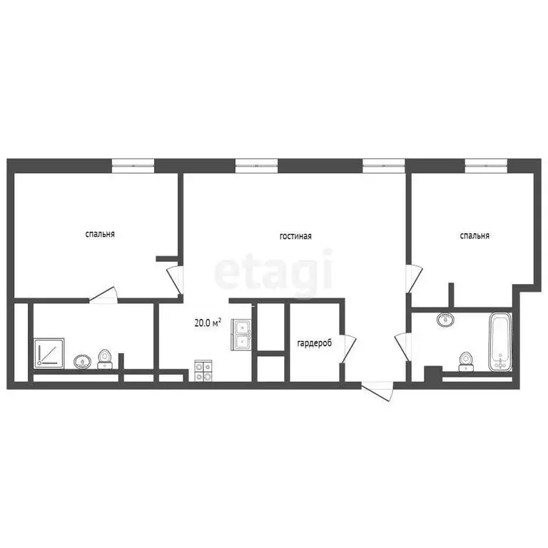 3-комнатная квартира: Москва, Машкова улица, 13с1 (70 м) - Фото 0