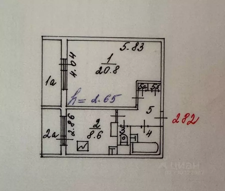 1-к кв. Москва Старобитцевская ул., 23К1 (38.8 м) - Фото 2
