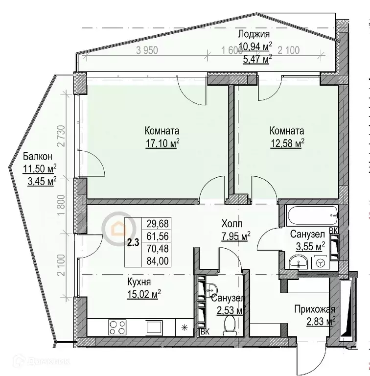 Продаётся 3-к квартира, 83 м - Фото 0