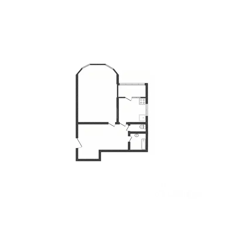 1-к кв. Белгородская область, Белгород ул. 5 Августа, 33 (57.9 м) - Фото 1