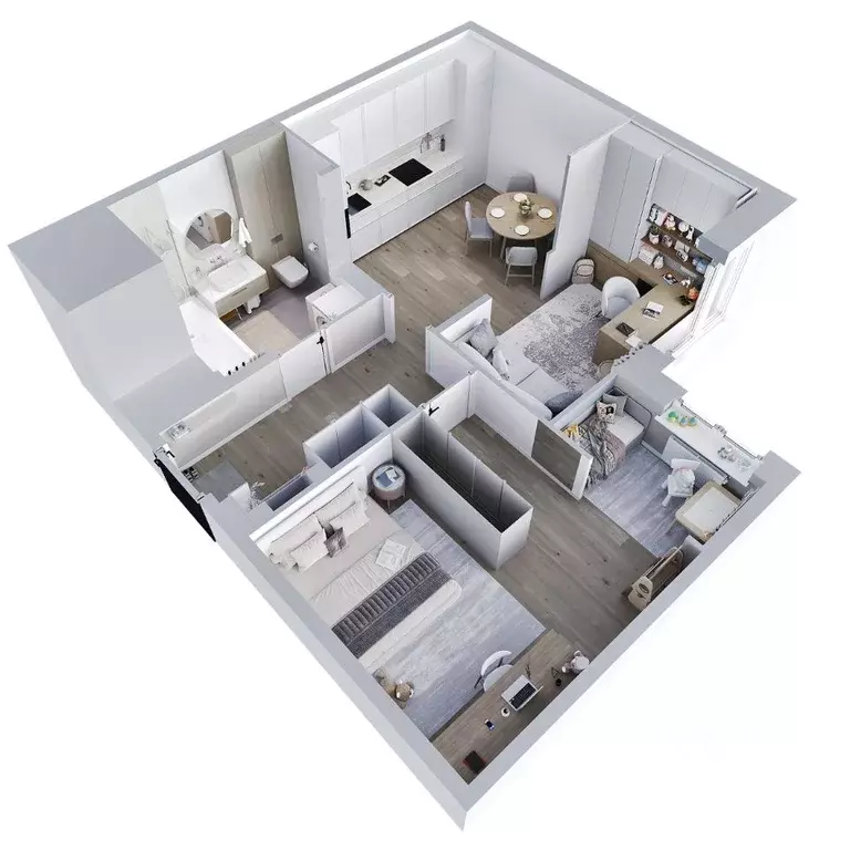 2-к кв. Пермский край, Пермь Парковый просп., 24 (52.1 м) - Фото 2