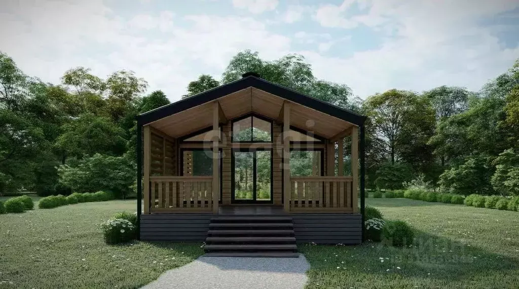 Дом в Пермский край, Пермский район, д. Карасье ул. Луговая, 63 (74 м) - Фото 1