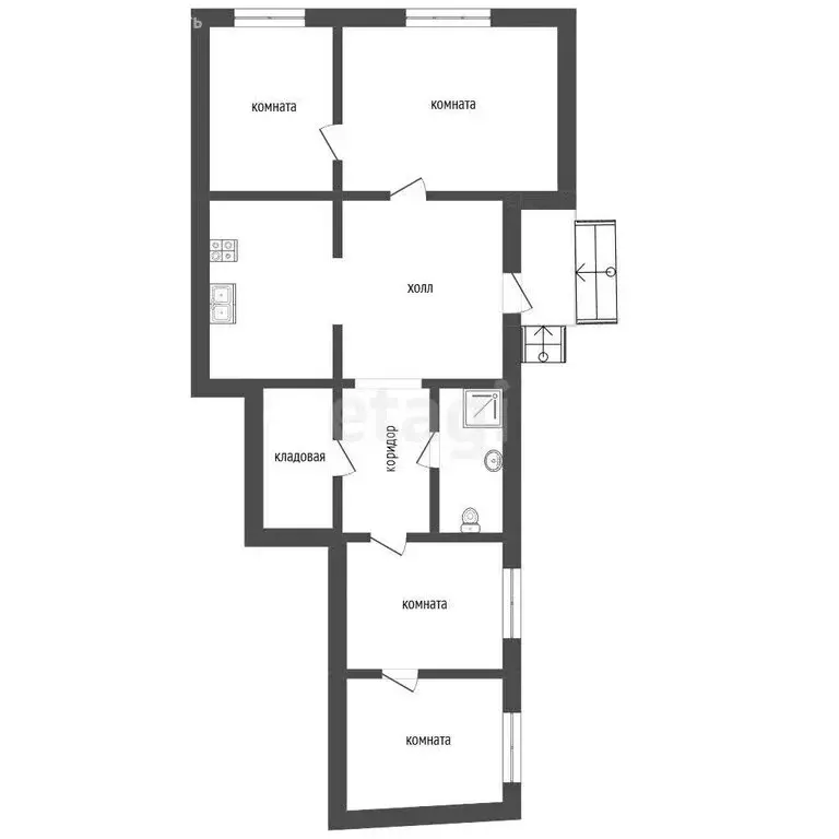 Дом в Нальчик, улица Ломоносова (47.3 м) - Фото 2