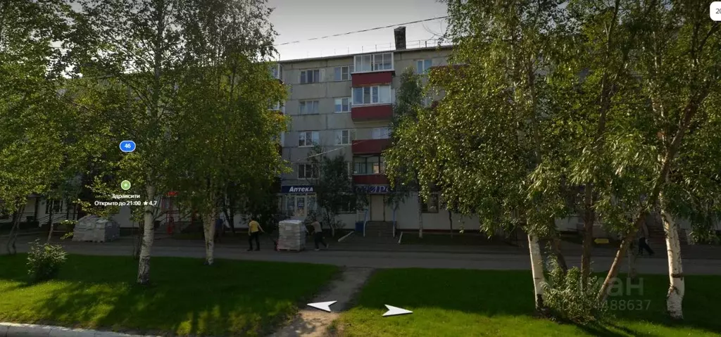 Свободной планировки кв. Коми, Усинск ул. Нефтяников, 46 (29.1 м) - Фото 1