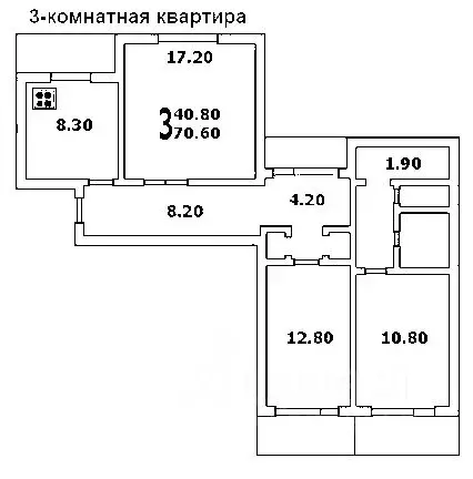 3-к кв. Москва Свободный просп., 19 (73.5 м) - Фото 1