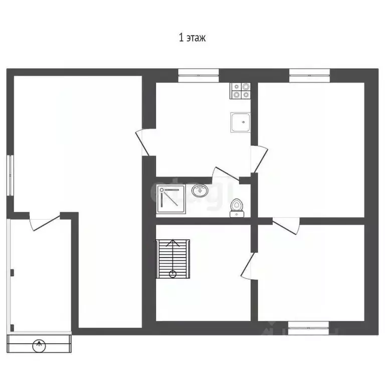 Дом в Ханты-Мансийский АО, Ханты-Мансийск ул. Горького, 5 (81 м) - Фото 2