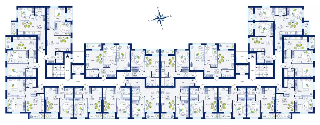 1-к кв. Калининградская область, Зеленоградск  (34.71 м) - Фото 2