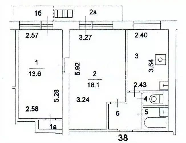 2-к кв. Москва 2-я Владимирская ул., 52К2 (47.0 м) - Фото 1