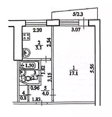 1-к. квартира, 29,7 м, 8/9 эт. - Фото 0