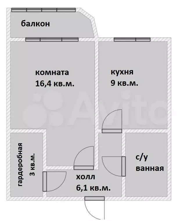 1-к. квартира, 39,5 м, 4/23 эт. - Фото 0