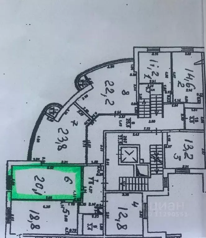 Офис в Воронежская область, Воронеж Пушкинская ул., 11А (20 м) - Фото 1