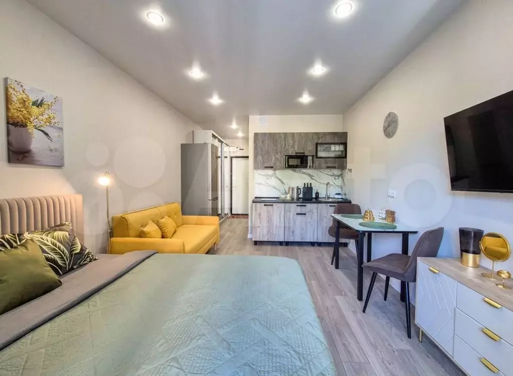 Апартаменты-студия, 28,6 м, 3/3 эт. - Фото 1