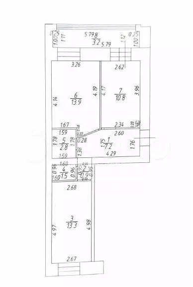 2-к. квартира, 50,4 м, 1/9 эт. - Фото 0