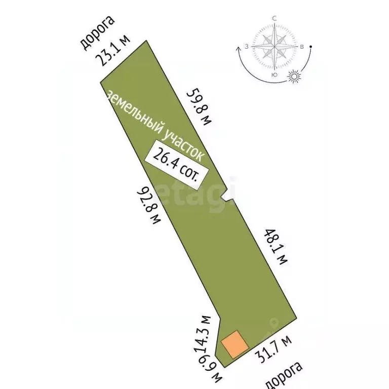 Дом в Пермский край, Чернушинский муниципальный округ, д. Ашша ул. ... - Фото 2