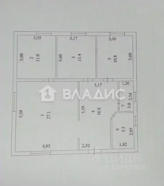 Дом в Пензенская область, с. Бессоновка ул. Борисовой, 60 (88 м) - Фото 2