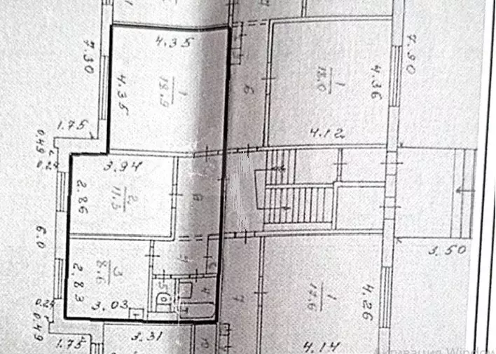 2-к. квартира, 51 м, 1/5 эт. - Фото 0