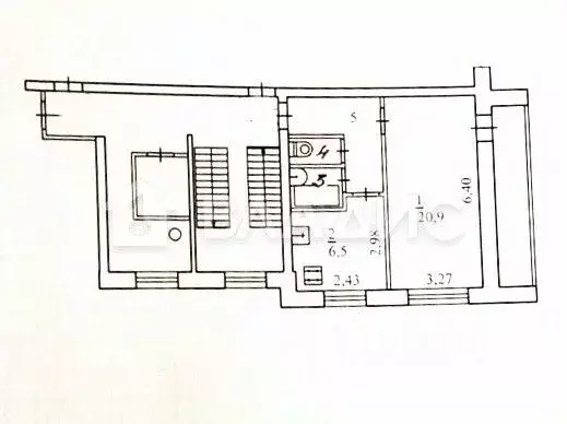 1-к кв. Калужская область, Калуга Малоярославецкая ул., 6 (35.1 м) - Фото 2