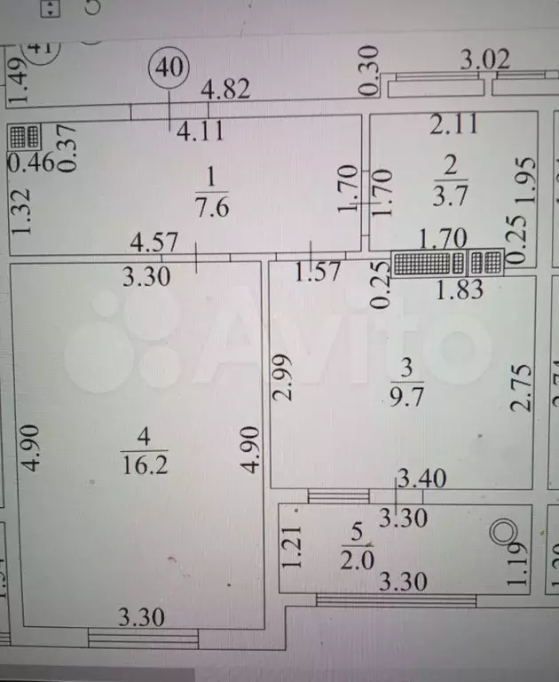 1-к. квартира, 39 м, 7/8 эт. - Фото 0