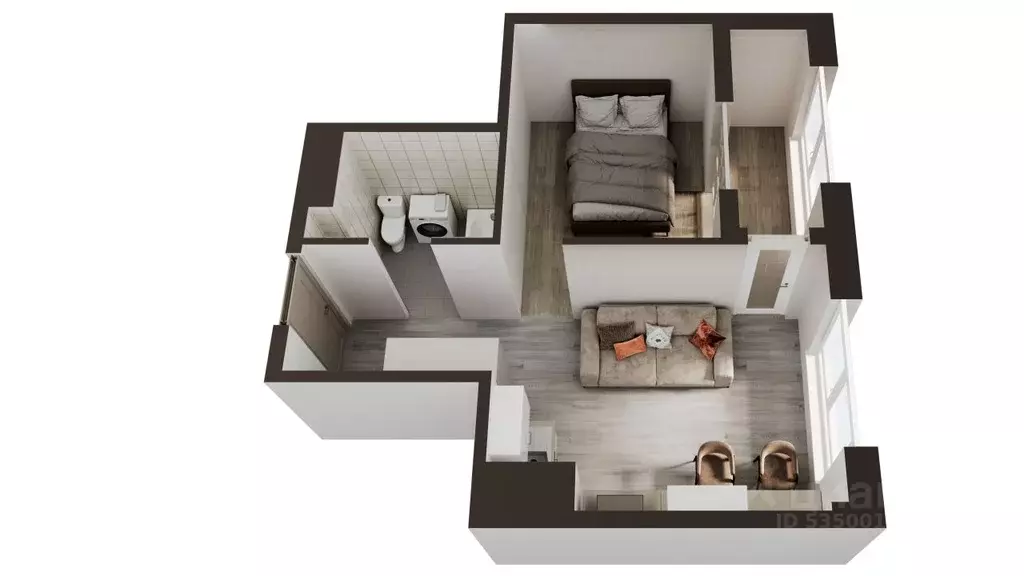 1-к кв. Сахалинская область, Анивский городской округ, с. Новотроицкое ... - Фото 1