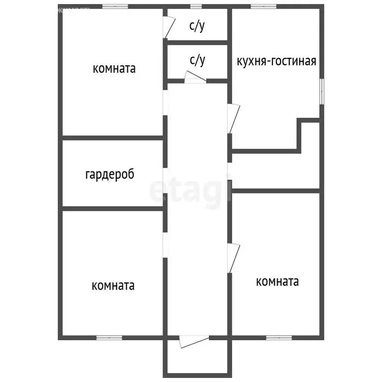 Дом в село Новая Усмань, 2-я Степная улица, 1 (98 м) - Фото 1
