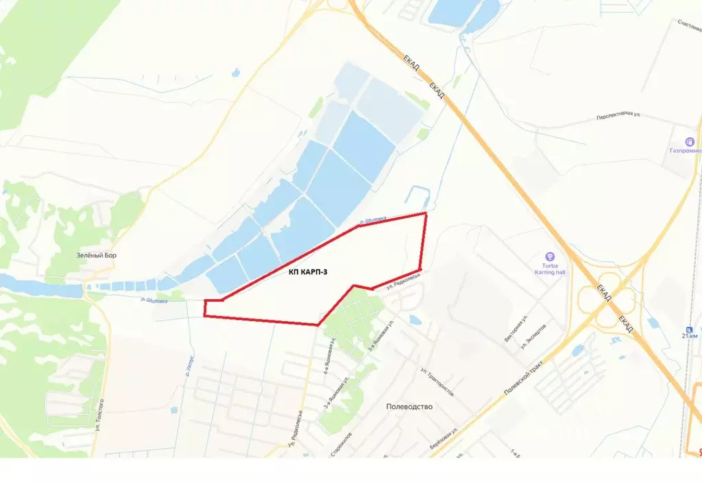 Участок в Свердловская область, Екатеринбург Карп 3 кп,  (8.0 сот.) - Фото 0