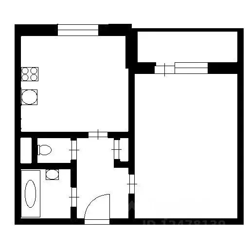 1-к кв. Ленинградская область, Кудрово г. Всеволожский район, ... - Фото 2