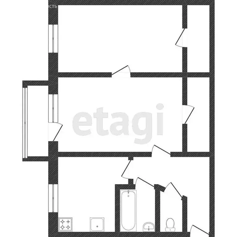 2-комнатная квартира: Санкт-Петербург, 4-я Советская улица, 37 (48 м) - Фото 1
