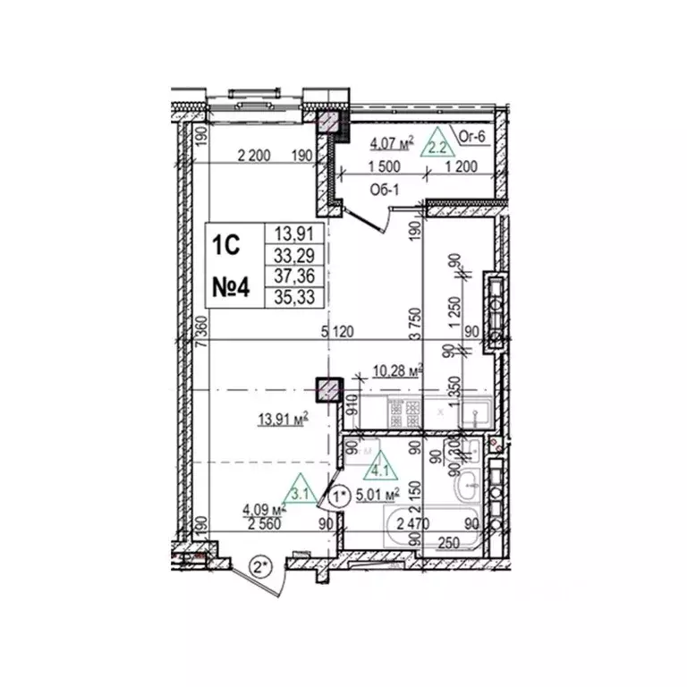 Студия Приморский край, Уссурийск Семь Ветров мкр, Уссури Парк жилой ... - Фото 1