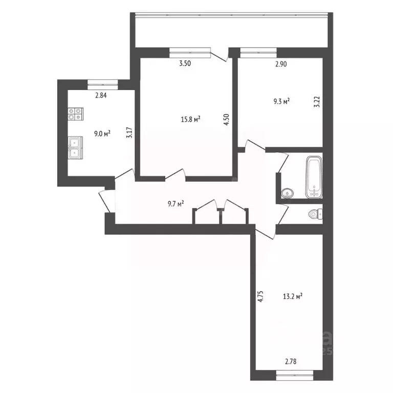 3-к кв. Владимирская область, Ковров просп. Мира, 2 (61.9 м) - Фото 0