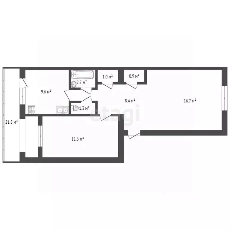 3-к кв. Севастополь, Севастополь, Инкерман г. ул. Менжинского, 8 (71.0 ... - Фото 1