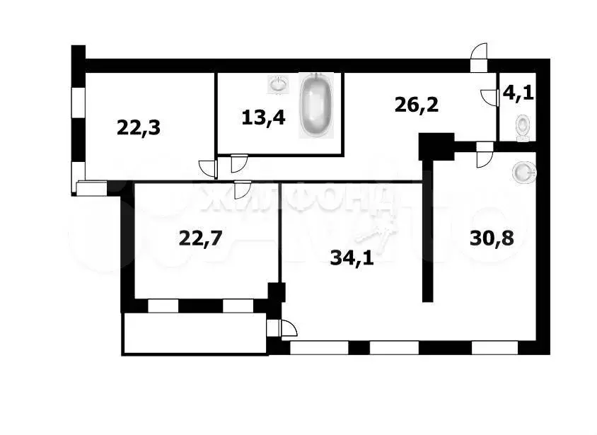 3-к. квартира, 158 м, 7/18 эт. - Фото 0