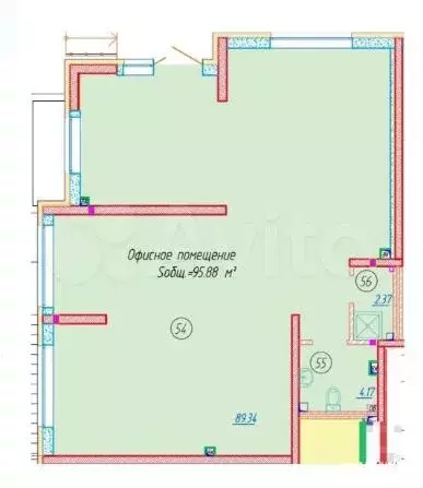 Сдам помещение свободного назначения, 95.88 м - Фото 0