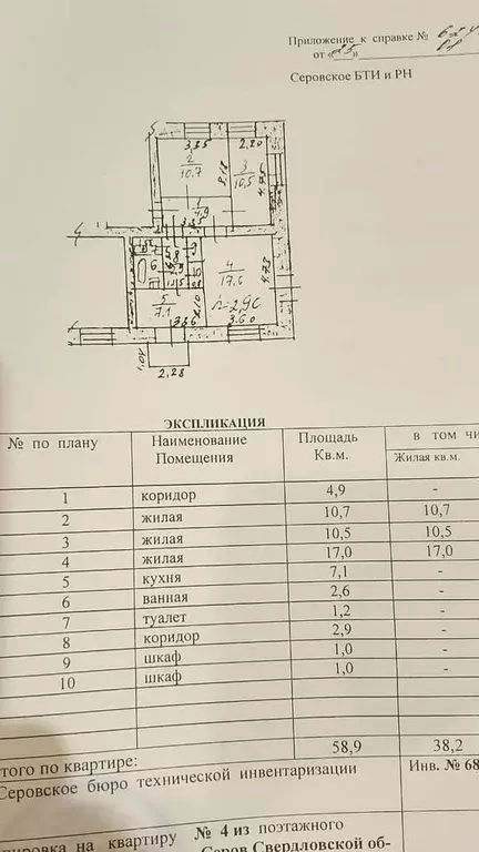 3-к кв. Свердловская область, Серов просп. Серова, 46 (58.0 м) - Фото 0