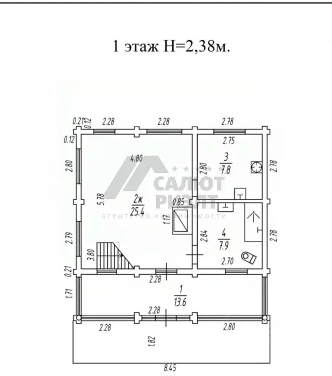 Дом в Калининградская область, Пионерский Заозерная ул., 62Б (98 м) - Фото 2