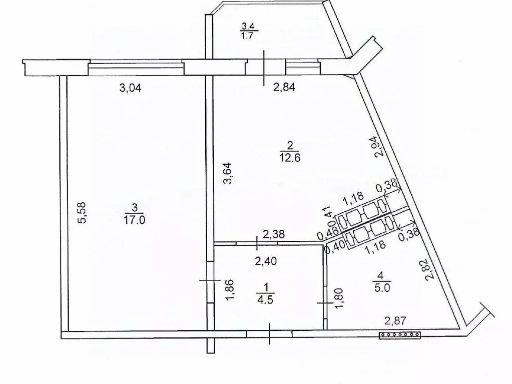 1-к кв. Кировская область, Киров ул. Мостовицкая, 1 (39.3 м) - Фото 0