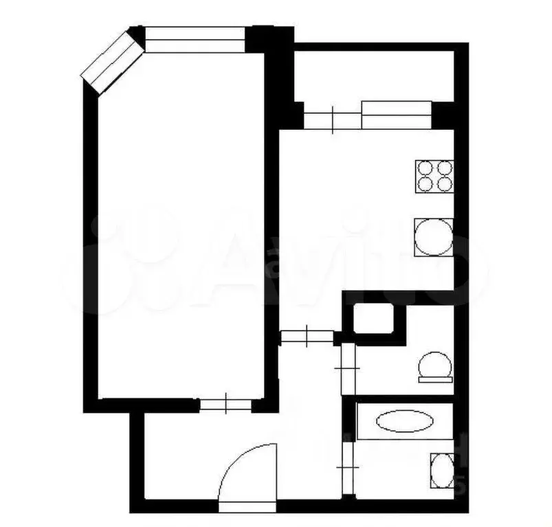1-к. квартира, 40 м, 11/21 эт. - Фото 0