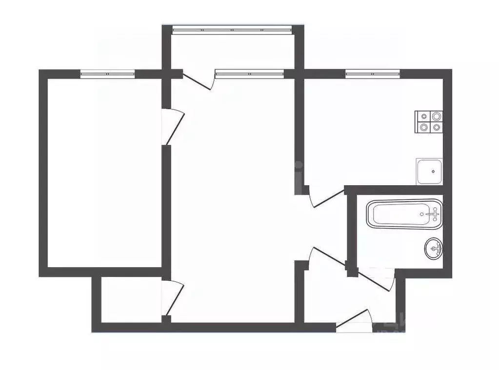2-к кв. Кемеровская область, Прокопьевск Союзная ул., 5 (40.0 м) - Фото 2