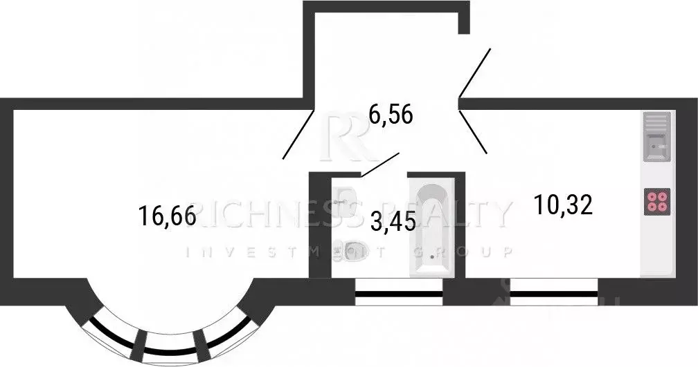 1-к кв. Санкт-Петербург Костромской просп., 45 (38.0 м) - Фото 2