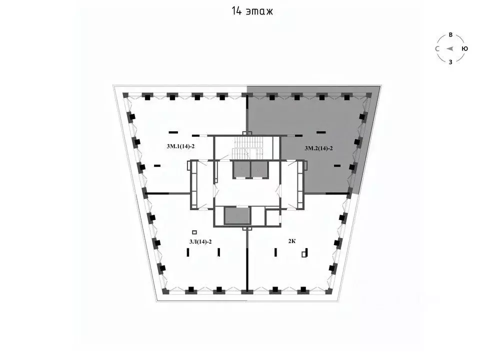3-к кв. Татарстан, Казань Яналиф жилой комплекс (106.19 м) - Фото 2