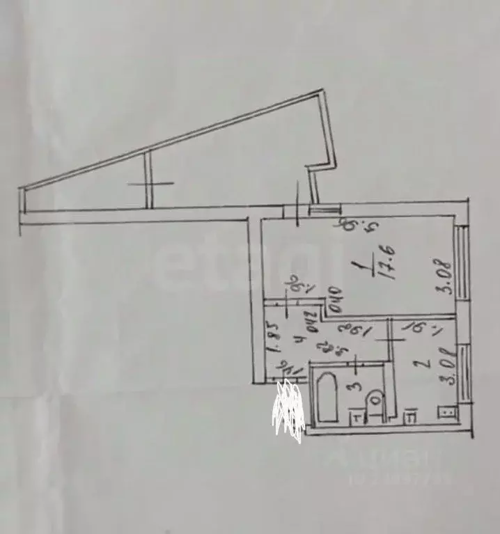 1-к кв. Ставропольский край, Ставрополь №31 мкр, просп. Ворошилова, ... - Фото 2