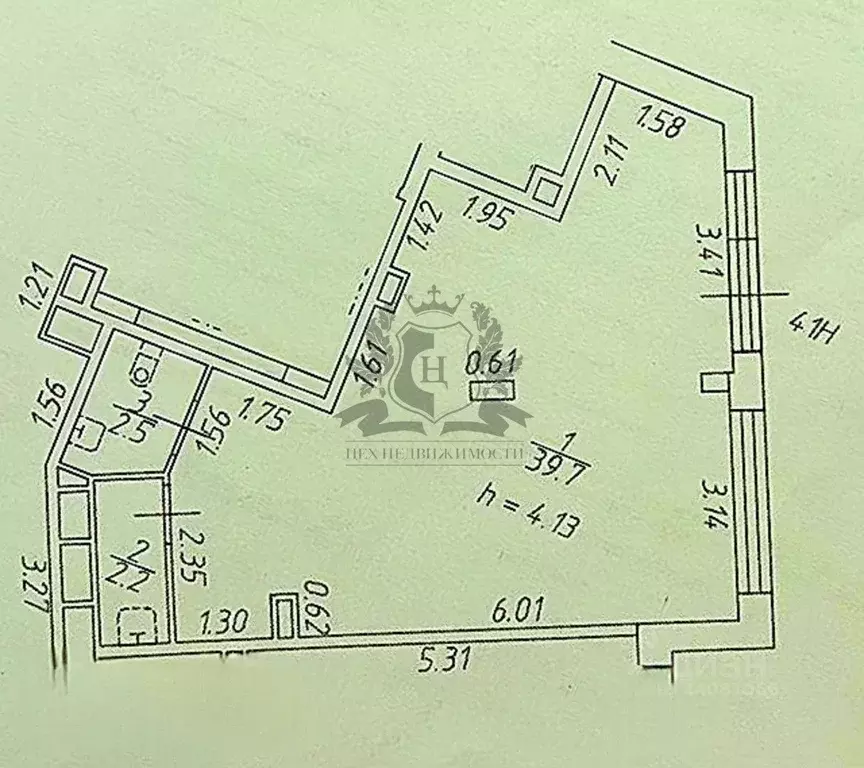 Торговая площадь в Санкт-Петербург просп. Ветеранов, 214 (44 м) - Фото 2