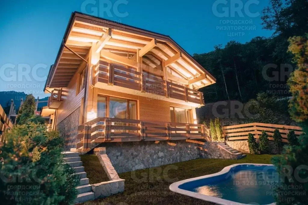 Дом в Краснодарский край, Сочи Красная Поляна пгт, ул. Ачишховская, 82 ... - Фото 1