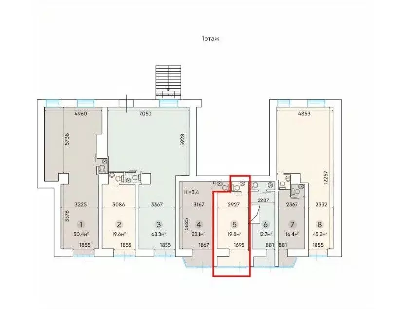 Торговая площадь в Москва Ленинградский просп., 33К3 (20 м) - Фото 1