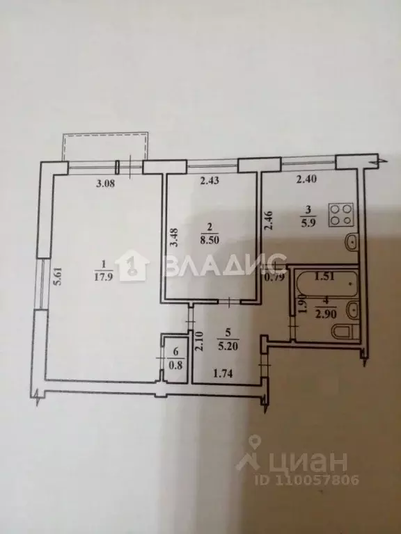 2-к кв. Волгоградская область, Волгоград ул. Козака, 15А (41.2 м) - Фото 2