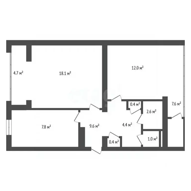 2-к кв. Севастополь ул. Героев Бреста, 41 (62.6 м) - Фото 2