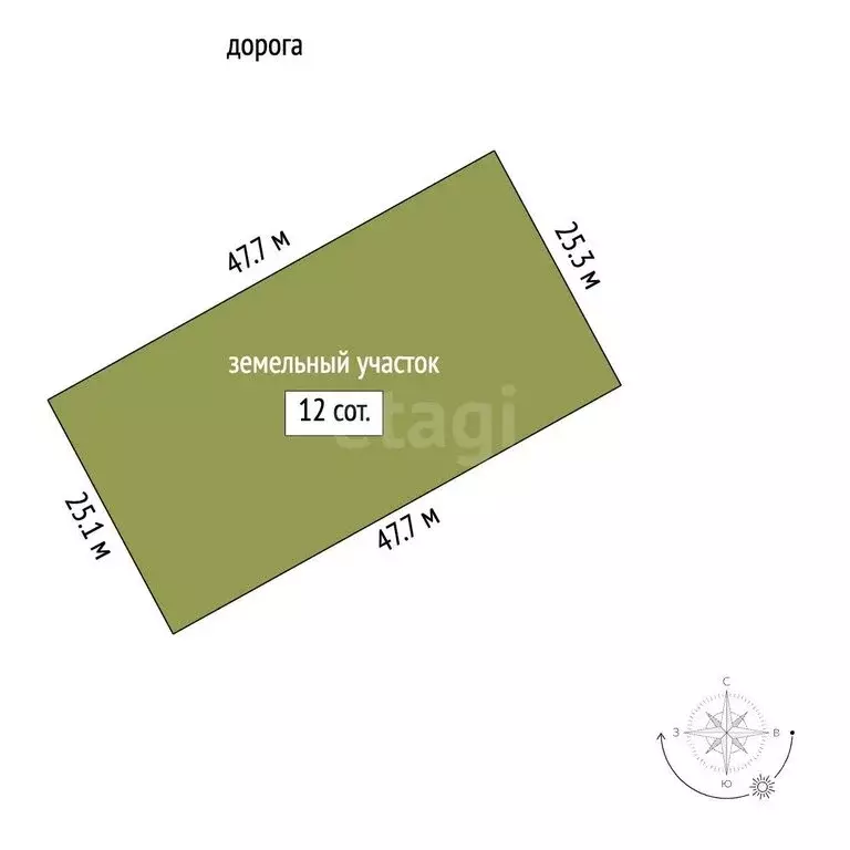 Участок в Земляничное, улица Гаспринского (12 м) - Фото 1