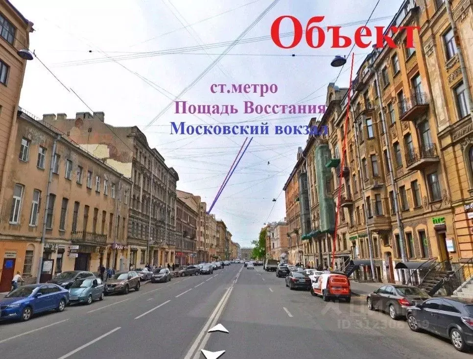 Помещение свободного назначения в Санкт-Петербург 2-я Советская ул., ... - Фото 1