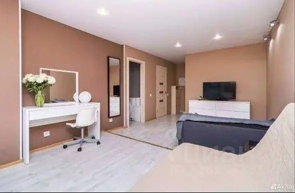 1-к кв. Башкортостан, Уфа ул. Набережная Моторостроителей, 15 (34.7 м) - Фото 1