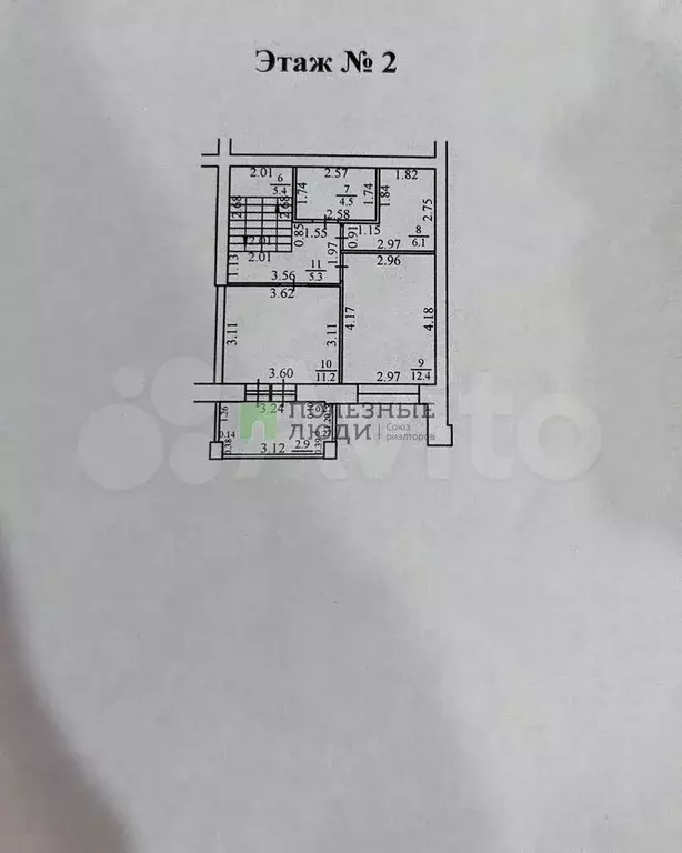 3-к. квартира, 106 м, 2/4 эт. - Фото 1